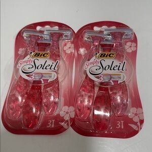 Women’s Bic Simply Soleil Disposable Razors 2 pack 3 razors each pack